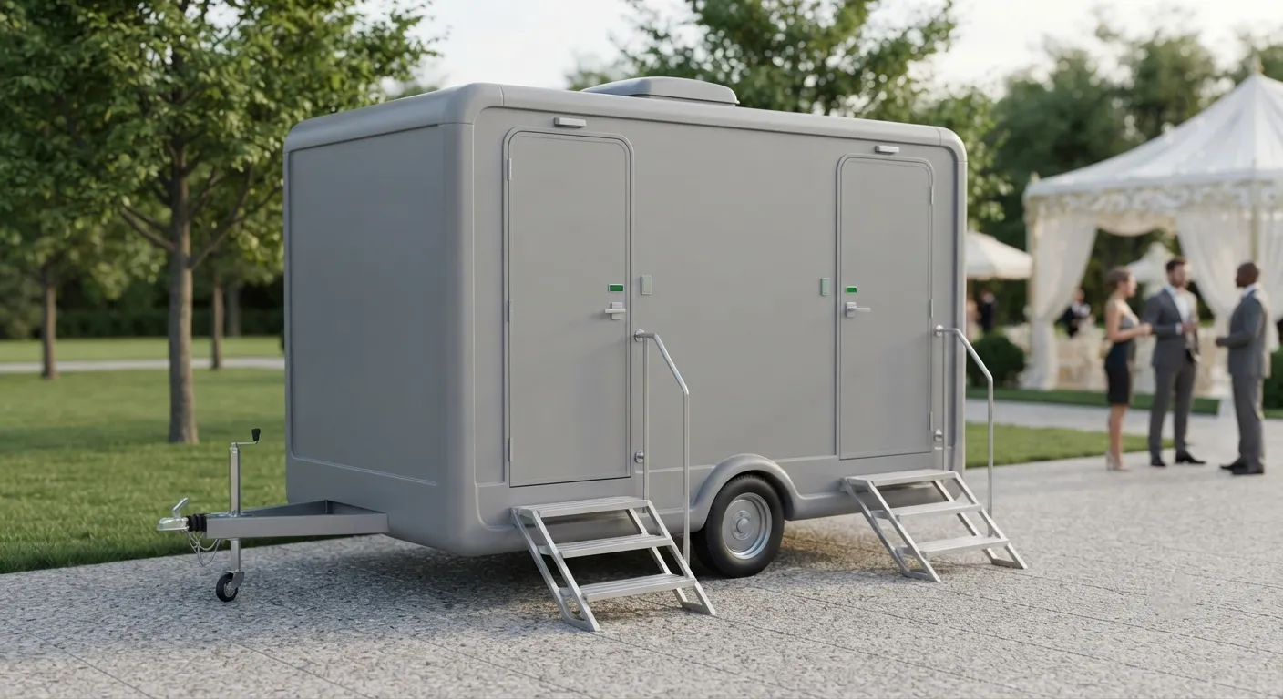 2 Stall Restroom Trailer in Hollywood, FL