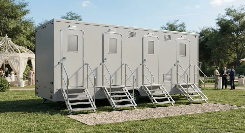 4 Stall Restroom Trailer in Hollywood, FL
